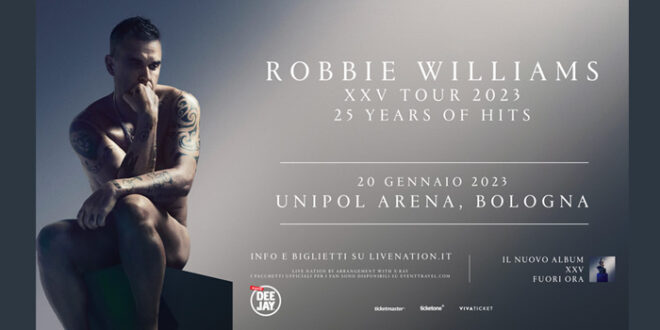 Robbie Williams arriva in Italia per un’unica data