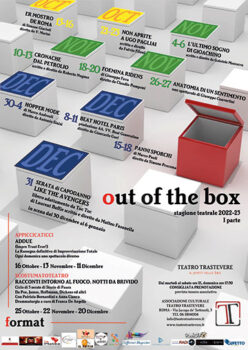 locandina teatro trastevere out of the box