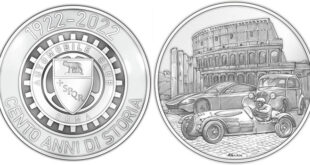 medaglia centenario aci roma