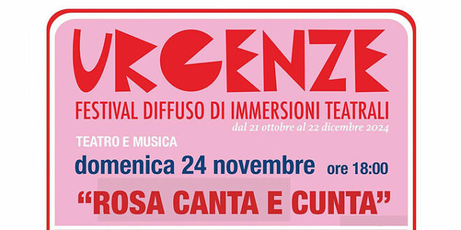 Urgenze – Festival diffuso di immersioni teatrali